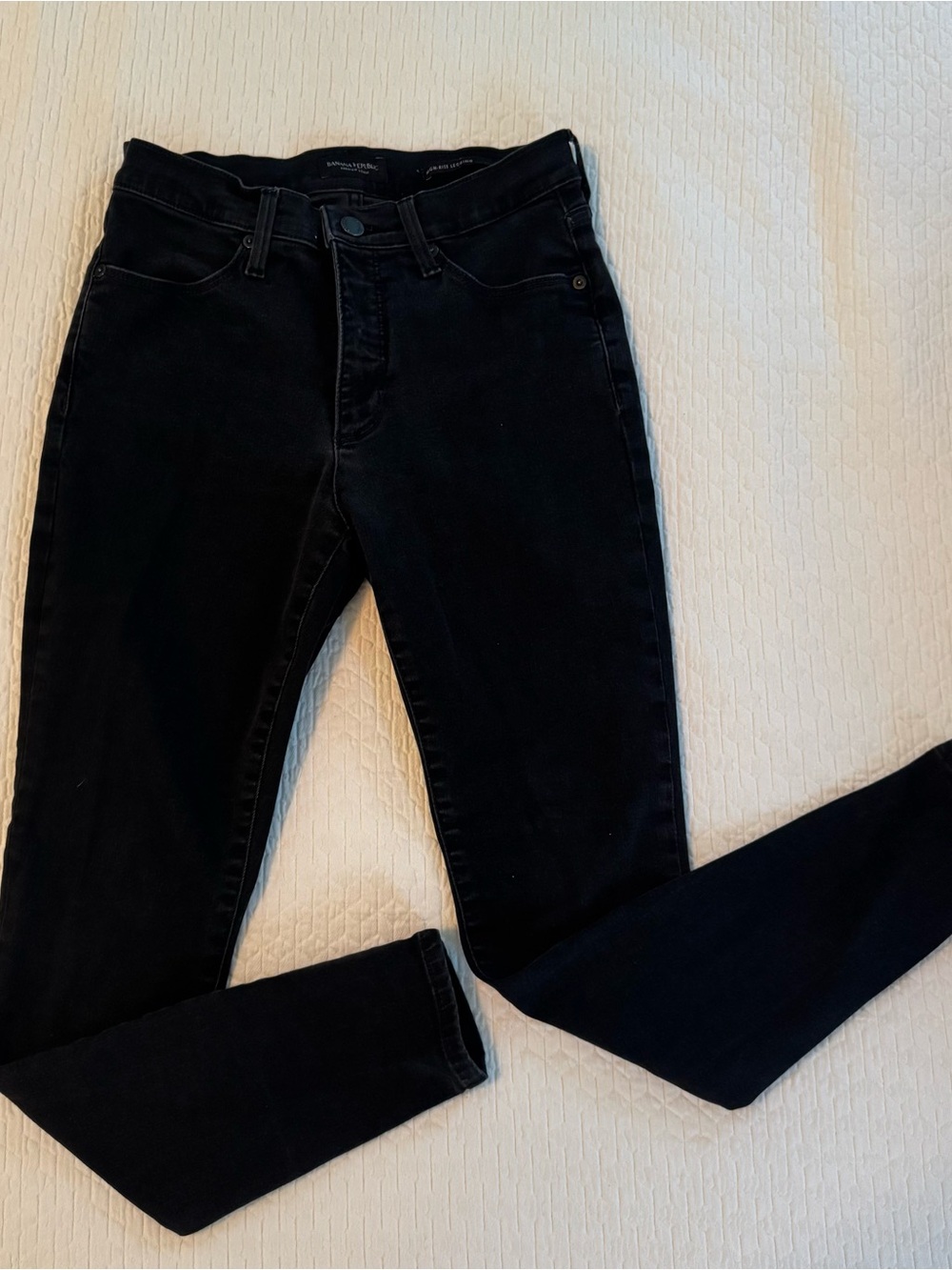 Women's Banana Republic Black High-Rise Skinny Jeans - Size 27